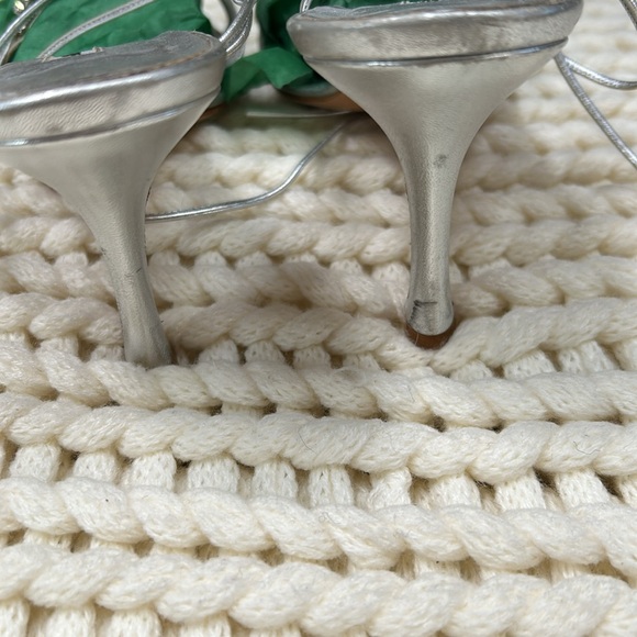 Manolo Blahnik rhinestone tie-up heels size 39 1/2  or 8.5/9 - Picture 6 of 10